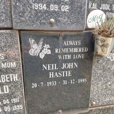 HASTIE Neil John 1933-1995