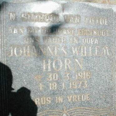 HORN Johannes Willem 1916-1973