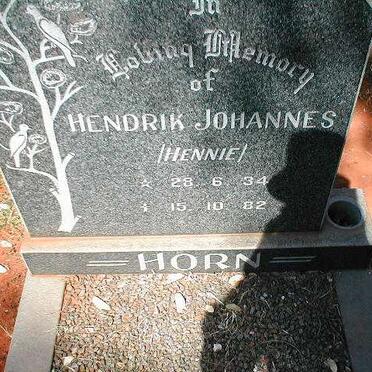 HORN Hendrik Johannes 1934-1982