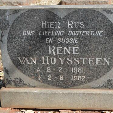 HUYSSTEEN Rene, van 1981-1982
