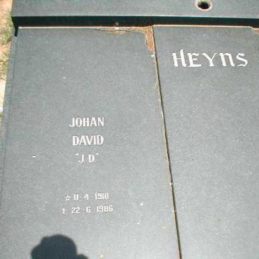 HEYNS Johan David 1910-1986