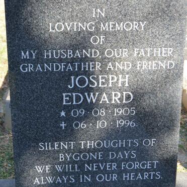 HOLDER Joseph Edward 1905-1996