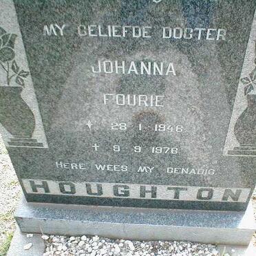 HOUGHTON Johanna nee FOURIE 1946-1976