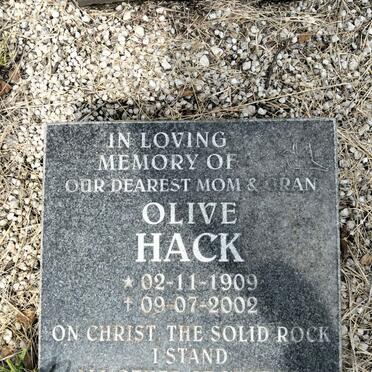 HACK Olive 1909-2002 