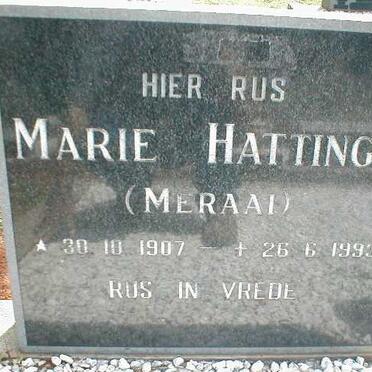 HATTINGH Marie 1907-1993