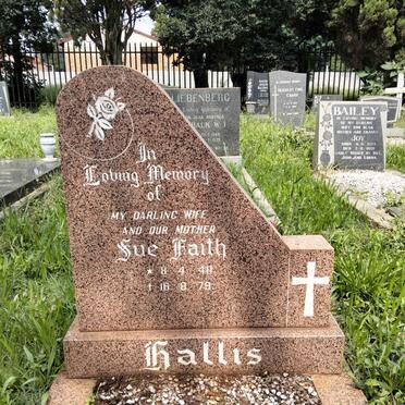 HALLIS Sue Faith 1940-1979
