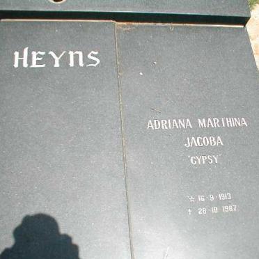 HEYNS Adriana Marthina Jacoba 1913-1987