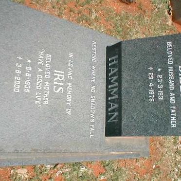 HAMMAN Billy 1931-1975 &amp; Iris 1935-2000