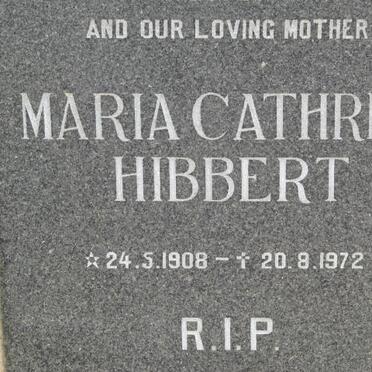 HIBBERT Maria Cathrina 1908-1972