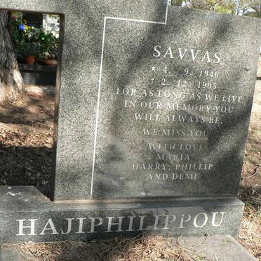 HAJIPHILIPPOU Savvas 1946-1995