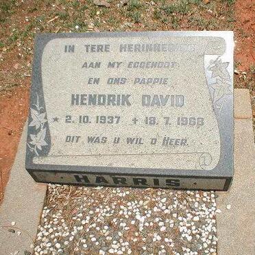 HARRIS Hendrik David 1937-1968