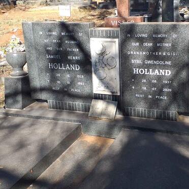 HOLLAND Samuel Henry 1929-1983 & Sybil Gwendoline 1937-2020