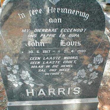HARRIS John Louis 1917-1980