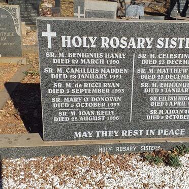 1. Holy Rosary Sisters - see name list