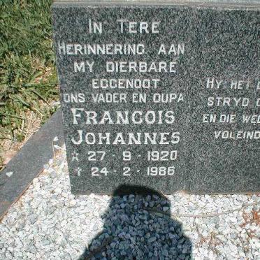 JOUBERT Johannes Francois 1920-1986