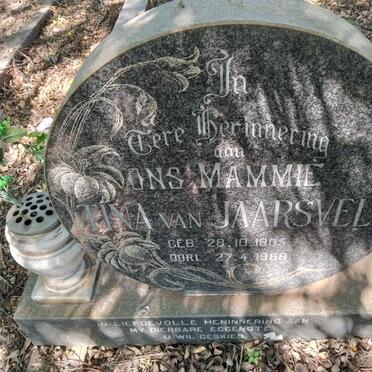 JAARSVELD Tina, van 1905-1968