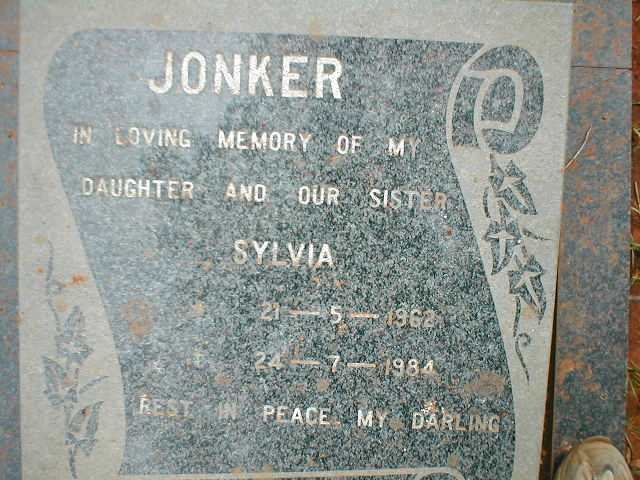 JONKER Sylvia 1962-1984