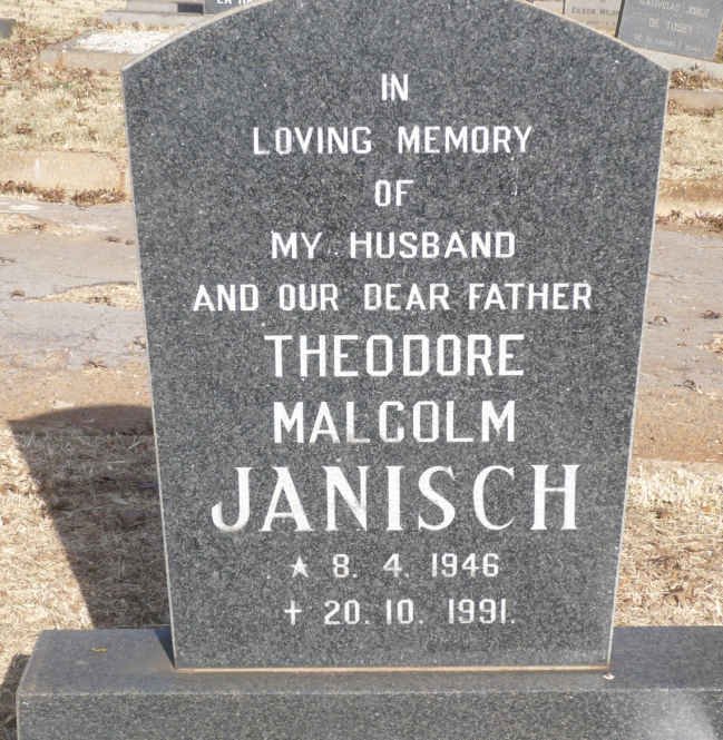 JANISCH Theodore Malcolm 1946-1991