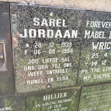 JORDAAN Sarel 1939-1994