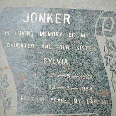 JONKER Sylvia 1962-1984