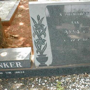 JONKER Anna G. 1912-