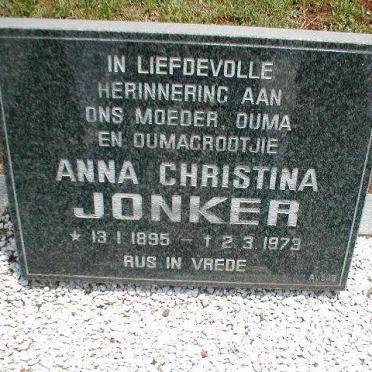 JONKER Anna Christina 1895-1973