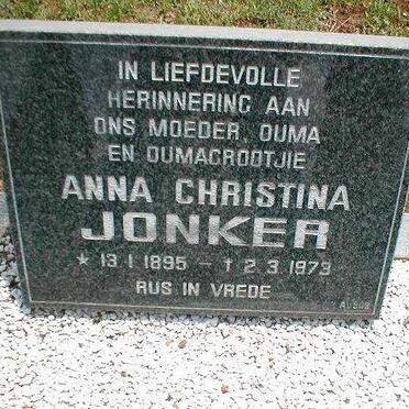 JONKER Anna Christina 1895-1973