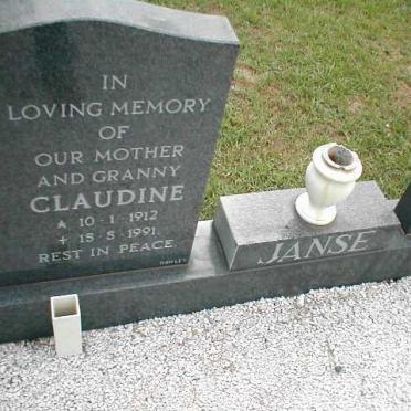 JANSE Arthur 1920-1993 &amp; Claudine 1912-1991