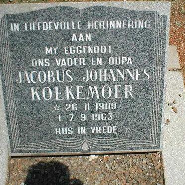 KOEKEMOER Jacobus Johannes 1909-1963