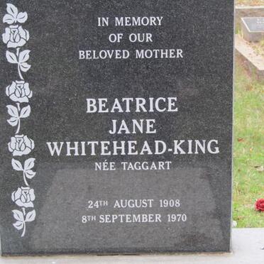 KING Beatrice Jane, WHITEHEAD nee TAGGART 1908-1970