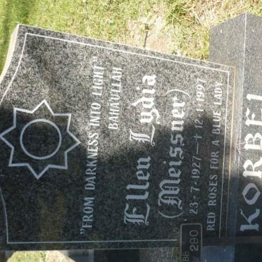 KORBEL Ellen Lydia nee MEISSNER 1927-1997