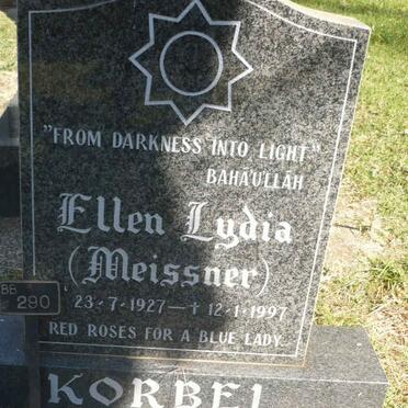 KORBEL Ellen Lydia nee MEISSNER 1927-1997