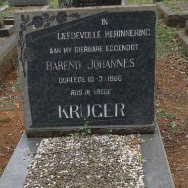 KRUGER Barend Johannes -1966