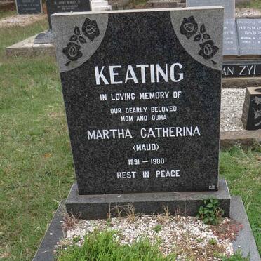 KEATING Martha Catherina 1891-1980