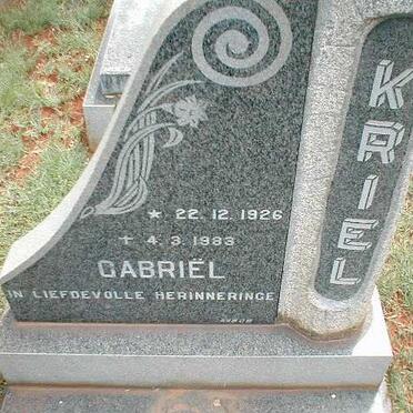 KRIEL Gabriël 1926-1983