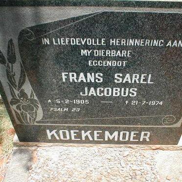 KOEKEMOER Frans Sarel 1905-1974