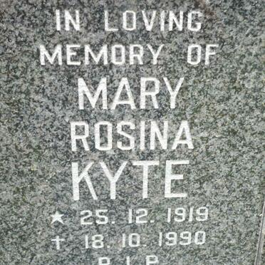 KYTE Mary Rosina 1919-1990