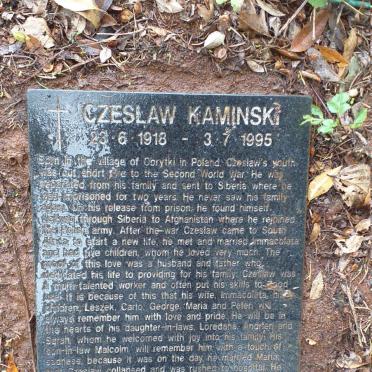 KAMINSKI Czeslaw 1918-1995