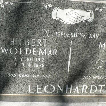 LEONHARDT Hilbert Woldemar 1912-1978 &amp; Mona 1917-1993
