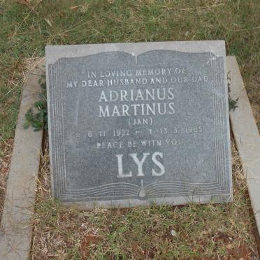 LYS Adrianus Martinus 1922-1985