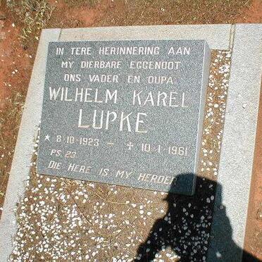 LUPKE Wilhelm Karel 1923-1961