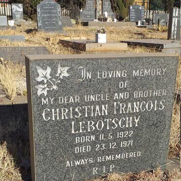 LEBOTSCHY Christian Francois 1922-1971