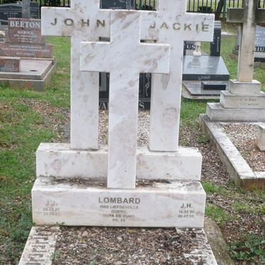 LOMBARD J.J. 1925-1999 &amp; J.H. 1930-2005