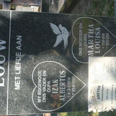 LOUW Izak Albertus 1914-1997 &amp; Martha Louisa 1916-2002 :: DREYER Johanna Sophia