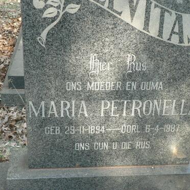 LEVITAS Maria Petronella 1894-1987