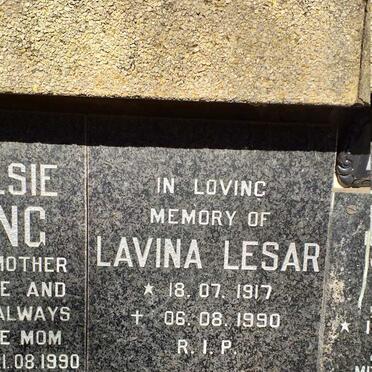 LESAR Lavina 1917-1990