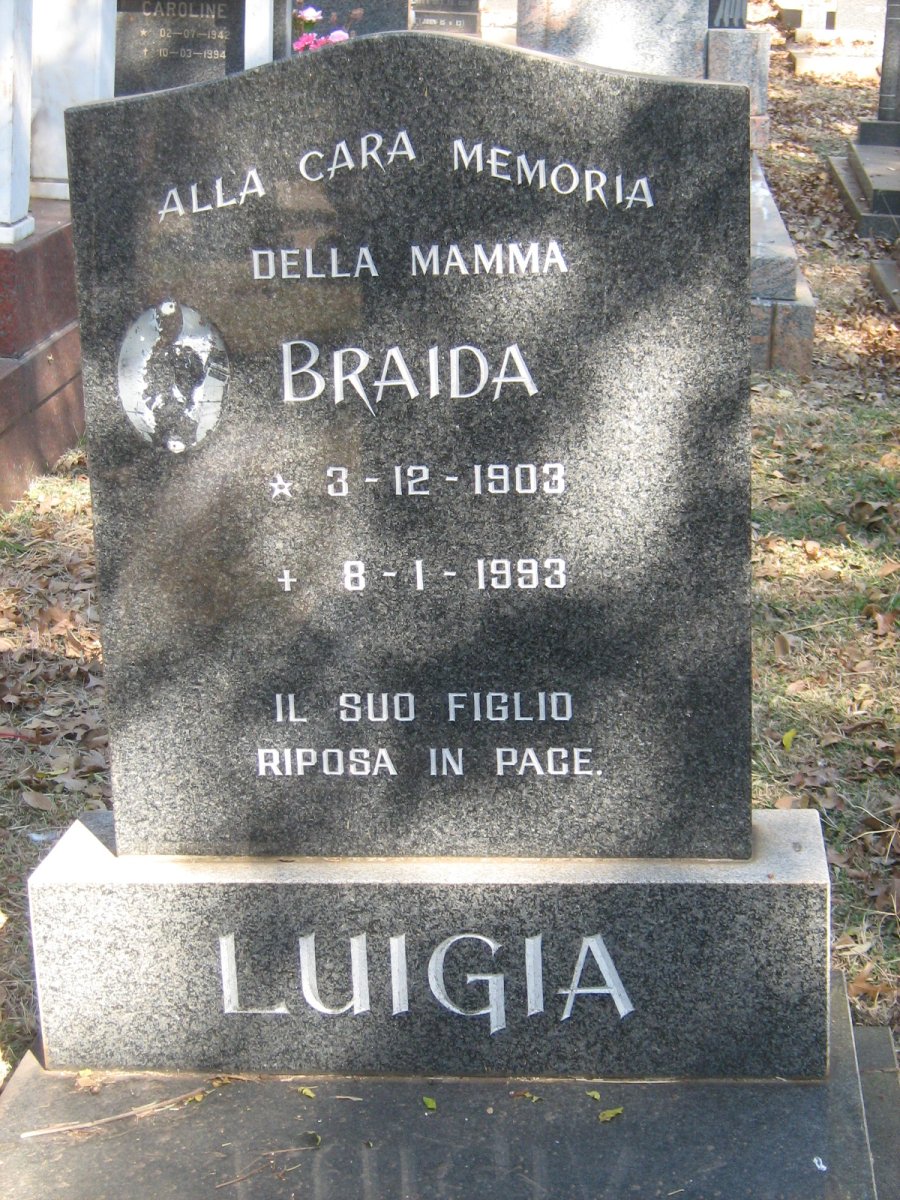 LUIGIA Braida 1903-1993