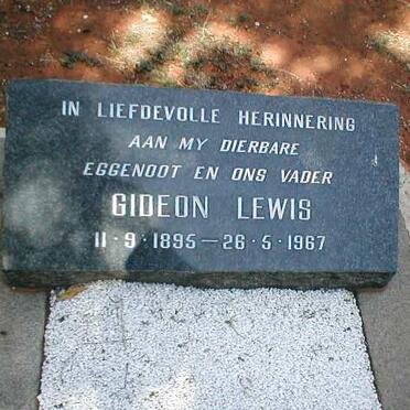 LEWIS Gideon 1895-1967