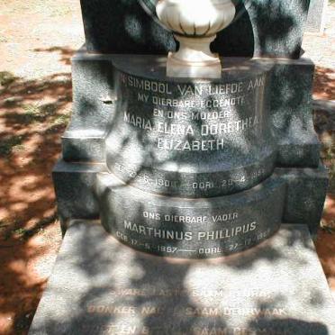 LEWIS Marthinus Phillipus 1897-1959 &amp; Maria Elena Dorethea Elizabeth 190?-1955