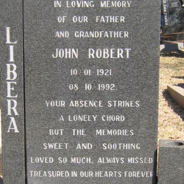 LIBERA John Robert 1921-1992